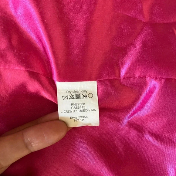 J.Crew Stadium Cloth Majesty Bright Fuchsia Hot Pink
Wool Peacoat Size 6P - Picture 8 of 13